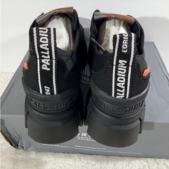 Palladium Revolt Lo Tx Blk/Blk Lug Platform Heel Combat Style New in Box - Picture 4 of 6